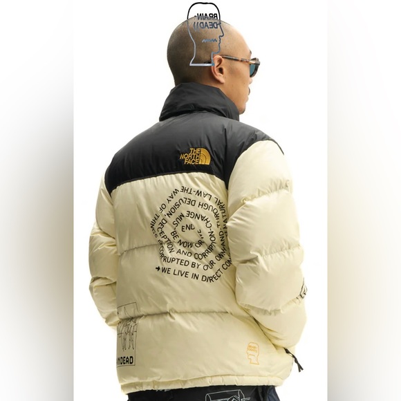 Brain Dead x The North Face Retro Nuptse Jacket - Tender Yellow  Size L - Picture 2 of 11